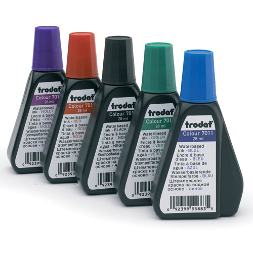 Refill Ink Self Inking and Traditional Stamps - For Plastic & Non Permeable Surface 15 ml